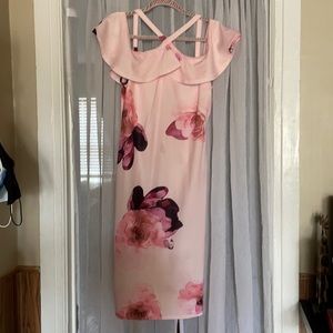 Pink floral Dress
